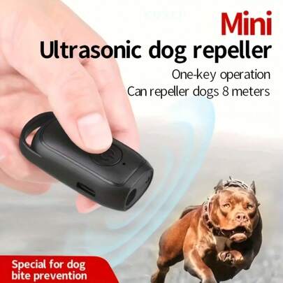 1pc Mini Ultrasonic Dog Repeller, USB Rechargeable, Lithium Polymer Battery 180mAh, Pet Training Device, Anti-Barking Trainer, Portable, For Preventing Dog Bites, Outdoor Use
