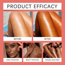 Mousse bronceadora hidratante con tono de bronce, de larga duración y acabado natural, fórmula hidratante no grasa - Caqui - Ver 6