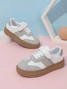 2024 New Children's Leather Casual Sneakers For Girls And Boys, Spring/Autumn - Grey - View 3