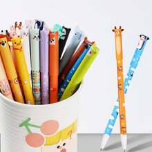 Set de 16 bolígrafos de gel borrables con formas de animales aleatorios, de tinta multicolor, aptos para escribir, dibujar, hacer tareas, garabatear, excelentes como recompensas para estudiantes y regalos de regreso a clases - Conjuntos - Ver 4