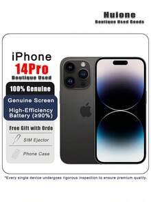 Apple 二手蘋果 iPhone 14 Pro 優質二手蘋果 iPhone智慧型手機雙卡 5G，95% 新，原廠螢幕和高效電池（≥90%） - 多色 - 查看 2
