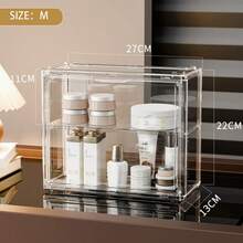 1pc Transparent Dustproof Display Case, Collectible Figurine, Doll, Model, Jewelry, Cosmetics Display Cabinet - Clear - View 16