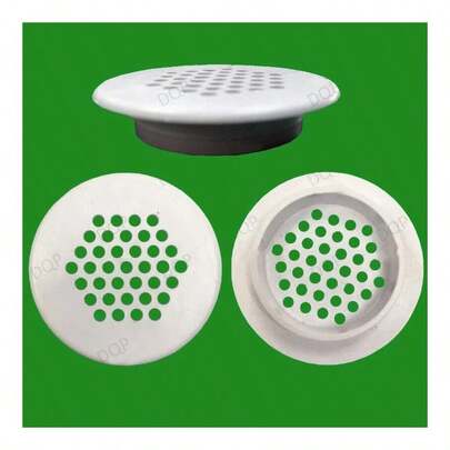 50x Roof Soffit Round Air Vents Eaves 48mm Grille 35mm Hole Push Fit Ventilation