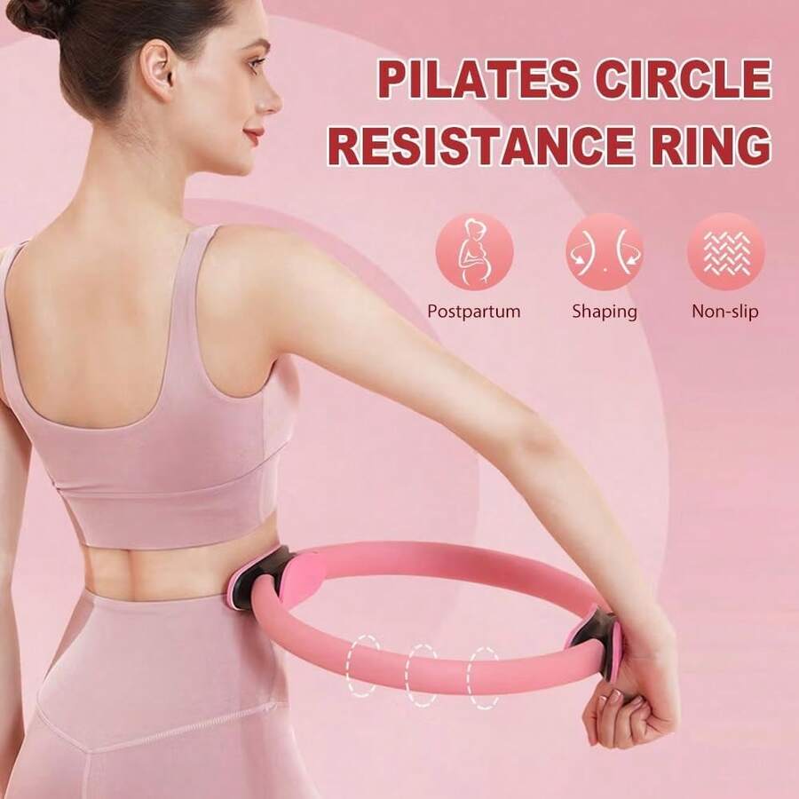 Vòng tập Pilates, mẫu mới, phù hợp cho người mới bắt đầu, nam và nữ, dụng cụ tập thể dục tại nhà, có thể tập luyện cánh tay và đùi. - Nhiều màu - Xem 1