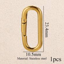 1个不锈钢竹纹圆形、心形、方形扣环连接器，可用于制作钥匙扣、项链、手链等DIY饰品，适合日常佩戴。 - 釦子 - 查看 21