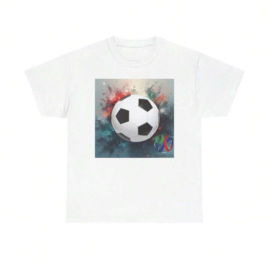 World Cup 2026 Soccer Tee _ Football Tournament Shirt - trắng - Xem 1
