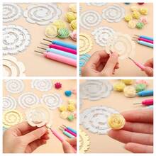 Molde de corte de metal en espiral con flores 3D, adecuado para hacer tarjetas, álbumes de fotos hechos a mano, estampado en relieve, corte y plantillas de sellos, aplicable para manualidades de papel y artesanías - plata - Ver 9