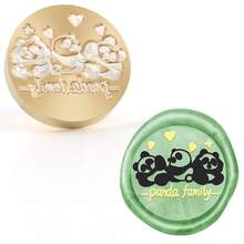 25mm Removable Brass Wax Seal Stamp With Cute Pattern, Suitable For Decorating Notebooks, Postcards And Gifts - A - View 22