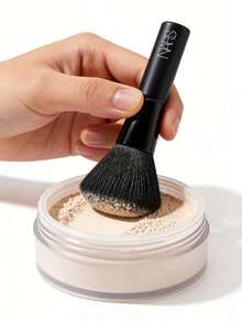 Nars Mini] Brocha Multifunción para Base 1 pieza / Herramienta de Maquillaje Portátil / Adecuada para Polvo Suelto y Polvo Fijador / Ligera y Compacta - Negro - Ver 3
