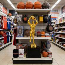 Trofeo de Básquetbol de Plástico Ligero para Niños, Ideal para Torneos Infantiles y Regalos Deportivos(25pcs) - Dorado - Ver 8