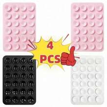 6pcs/5pcs/4pcs/3pcs Silicone Grip Phone Suction Cup Holder Set, Compatible With All Phones: Adhesive Phone Grip For Selfie And Video, Suitable For Shower And Wall Mount, Gift For Friends, Halloween Gift - Multicolor - View 21