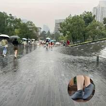 1双可重复使用防水防滑鞋套，耐用、弹性好、易于清洁，男女通用 - 彩色 - 查看 6