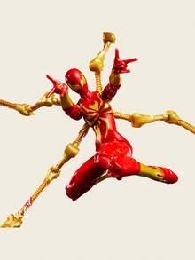 Hasbro 漫威传奇系列《万智牌》X蜘蛛侠玛丽·简·沃森钢铁蜘蛛战衣6英寸可动人偶，配有4个可动腿和独家闪卡 - 彩色 - 查看 9