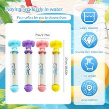 4pcs Pop-Up Firework Water Guns Toys, Suitable For Parties And Outdoor Play, Holiday Gifts - Multicolor - View 8