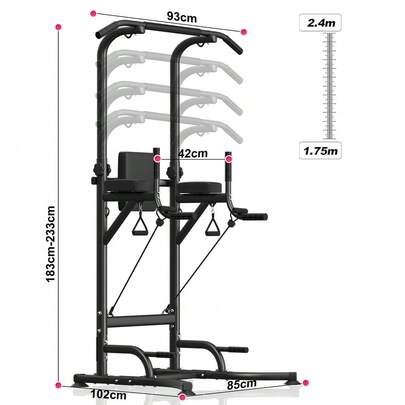 GartistGo Multifunctional Power Tower Incline Station For Strength Training And Fitness