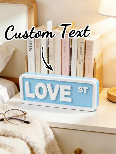 Personalized 3D Printed Desktop Nameplates, Customizable With Your Text, Available In Multiple Colors. Made From High-Quality TPU Material, They Are Durable, Lightweight, And Portable, With A Stylish And Eye-Catching Design.
