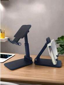 1pc Multi-Function Phone Holder, Foldable Slouchy Bedside TV Tablet Live Streaming Stand Bracket - Multicolor - View 6
