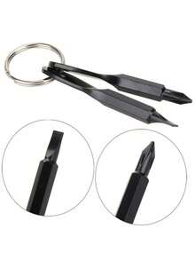 1pc Mini Screwdriver Keychain - A Compact Metal Tool For Daily Use, No Power Required - A - View 5