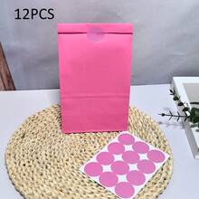 24个粉彩派对礼品袋，带贴纸，尺寸为5.1 x 3.2 x 9.5英寸，适用于节日、婴儿洗礼、生日、婚礼、周年纪念派对等场合 - 彩色 - 查看 20