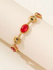 Bộ 3 vòng tay mạ vàng 18K, có thể đeo chồng lên nhau hoặc riêng lẻ, kiểu dáng đa năng, phù hợp cho các buổi hẹn hò, tụ họp, làm quà tặng và trang phục hàng ngày. - Vàng - Xem 8