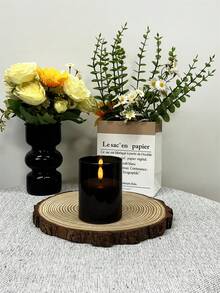 3pcs Set Flameless Candles, Camping Party Decoration, Remote Control Electronic Candles With Timer Function. LED Realistic Birthday Candles, Creative Wedding Props, And Decorative Holiday Atmosphere Lights. - 3 Sets Of Black - View 11