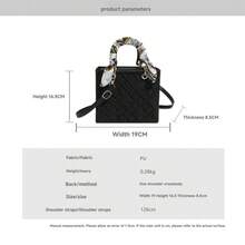 2026 Winter New Classic Lady Diana Bag, Large Capacity Commuter Bag, Textured Shoulder Crossbody Handbag, Versatile Tote - Black - View 8