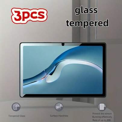 3 piezas de película protectora de pantalla blanca HD clara para las series A9PLUS/A9/S7/S8/S9/S10/S10FE/S10FE+/S7FE/S9FE/S9F 10.5/T295 Tablet. Fácil de instalar, con alta claridad, alta transmitancia, propiedades resistentes a los arañazos y protección de pantalla de vidrio templado para prevenir efectivamente las caídas. Un regalo ideal para cumpleaños, familia y amigos, así como una gran opción para protectores de pantalla y accesorios de tableta.