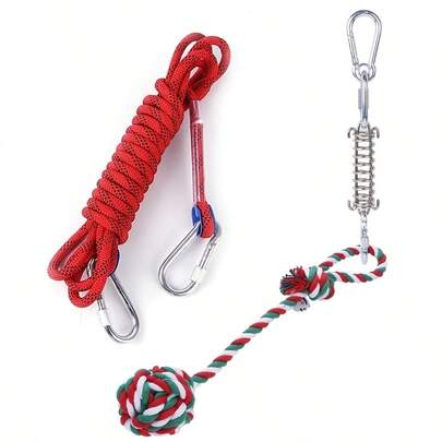 3pcs Pet Rope Knot Toys, Dog Chew Teeth Cleaning & Interactive Training, Durable Bite Resistant, Pet Supplies