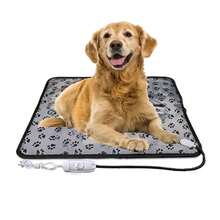 Manta eléctrica para perros y gatos, almohadilla calefactora, colchón para mascotas, impermeable, antimordida, cojín para silla con temperatura ajustable, 1 Uds. WU7L - EE. UU. 45 x 45 cm - Ver 5