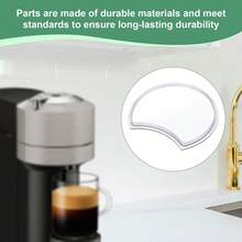 2pcs Transparent Water Tank Lid Cover, Material Coffee Machine Replacement Accessory - White - View 2