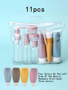 4pcs Refillable Travel Containers, Silicone And Leak-Proof Travel Bottles For Gel, Shampoo, Lotion And Cosmetics - A - View 16