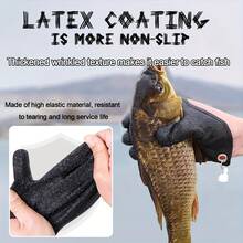 Magnetic Fishing Gloves, Professional Fishermen Quick Drying Anti-Slip Grip Gloves, Suitable For Fishing Operations - Multicolor - View 2