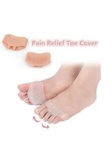 4 Pieces Of Silicone Front Foot Pad, Pain Resistant Insole, Women's Foot Protection, Anti Slip, Super Soft Half Size Front Foot Pad, High Heels, Anti Abrasion, Foot Dance, And Foot Protection Pad - Multicolor - View 3
