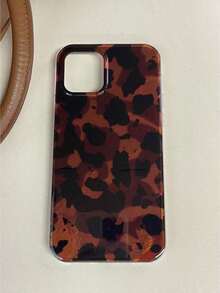 Vintage Black Brown Tortoiseshell Foil Texture Phone Case Compatible With IPhone 16 Pro Max, Apple 15, Soft Cover For 14 New, 12 Pro, 13 Pro Max, Anti-Fall Protective Cover For Women. The Color May Vary Slightly Under Different Display Angles. Waterproof Shockproof Scratch ResistantValentine's Day Gift,New  Cute Phone Case,A Gift For The One You Love - 1pc - 查看 10