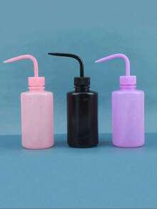 1-2个塑料挤压瓶 - 浇水工具，多肉植物和花卉浇水瓶（带塑料弯嘴），盆栽植物浇水瓶（带尖嘴），纹身清洁瓶 - 彩色 - 查看 2