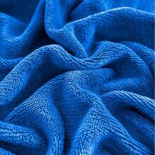 King Size Fleece Sheet Set Measuring 260x230cm. Softness And Comfort. - 寶藍色 - 查看 5