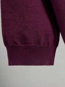 GIGOGOU Cárdigan de punto de manga corta, suave y cómodo, de estilo casual para mujer, para primavera/verano - Morado - Ver 8