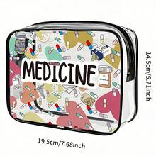 Featuring A Zipper Closure, This Spacious And Easy-To-Clean Storage Bag Is A Stylish, High-Quality Accessory For Women And Girls. Includes Premium Small Pouches, A PVC Makeup Bag, A Toiletry Bag, And Is Travel-With TSA Approval J3BN - 樣式 1 - 查看 10