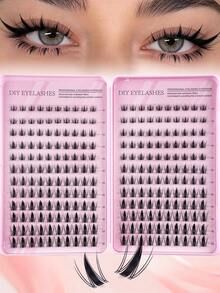 240片装漫画风格单根假睫毛，自然妆效，单根簇状动漫风格尖刺假睫毛，长度10-20mm，DIY湿润妆效美睫，日式漫画风格轻盈纤长假睫毛，数量充足，品质最优，价格最低，新款DIY假睫毛，蓬松柔软，3D水貂毛假睫毛，假睫毛，化妆，嫁接睫毛，短款睫毛，DIY睫毛，浅色睫毛，在家DIY嫁接假睫毛 - D - 查看 10