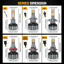 DrViAion 2 支装升级版 6 根铜管 H7 LED 大灯灯泡，适用于 H1 H7 H11 9005 9006 H4，160000 流明，280 瓦，6000K 冷白光，采用高功率 7585CSP 芯片，1:1 精准光型，亮度提升 2200%，安装简便 - A - 查看 11