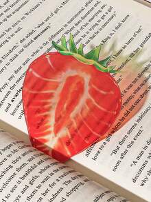 Transparent Acrylic Fruit Shaped Bookmarks, Cute Student Book Page Markers, Durable Physical Book Reading Accessories, Creative Gift For Book Lovers - Multicolor - View 5