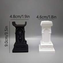 Giá đỡ tay cầm chơi game hình đầu lâu phong cách Gothic tối giản, màu đen/trắng, tương thích với tay cầm /5, giá để bàn nhỏ gọn, món quà sinh nhật hoàn hảo. - Nhiều màu - Xem 5
