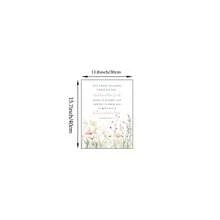 1幅耶利米书29:11圣经经文墙画，水彩野花经文印刷帆布画，宗教语录海报，基督教花卉装饰画，适用于客厅、卧室、宿舍、办公室装饰，信仰礼物，送给女性，可选择无框或有框。 - 圖案 - 查看 12