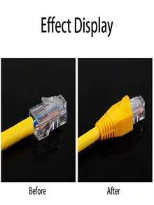 Shockproof Data Cable Protection Soft Plastic 20/50/100pcs RJ45 Ethernet Network Cable Strain Relief Boots Cable Connector Plug Cover Mixed Color For Computer Router Laptop Suitable For CAT6 CAT6E CAT5 CAT5E Gift Celebration - Multicolor - View 7