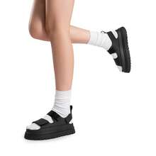 Sandalias de Plataforma para Mujer con Punta Abierta - Negro - Ver 8