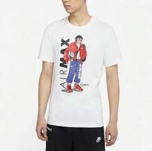 Nike Crew Neck Short-Sleeve T-Shirt - Unisex - Black - White - View 4