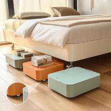 Ruedas pequeñas para muebles, ruedas giratorias de goma suave de perfil bajo, ruedas rígidas silenciosas pequeñas, adecuadas para carritos y cajones - A - Ver 5