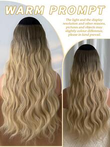 V-Shaped Ombre Hair Extensions, 24-26 Inches Long, Natural Wavy Curly, For Women - Multicolor - View 6
