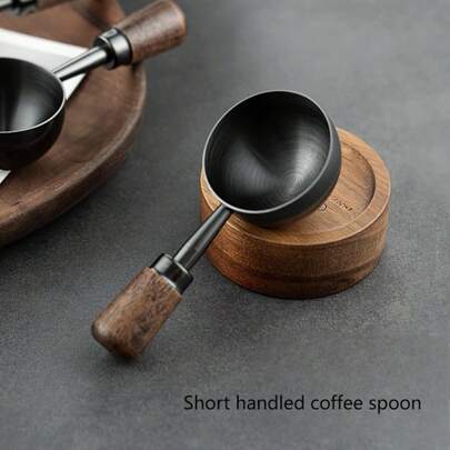 Handle Coffee Measuring Spoon, Durable Short Handle For Coffee & Tea, Baking, Milk Powder, Seasoning - Ideal Kitchen Tool, Uncharged, Perfect Holiday Gift-Essential For Rvs, RV Leisure Products