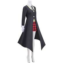 Women's Soul Eater Costume Maka Albarn Cosplay Uniform Suit Halloween Outfit - Black - View 2